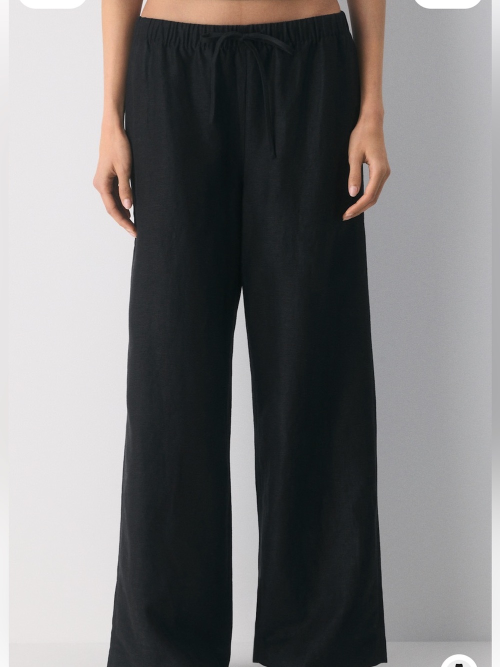 Aritzia CruiseLinen Lodge Pant-Black